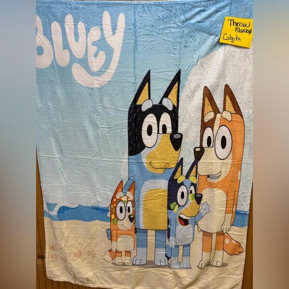 Other - Bluey Character throw Blanket new in plastic 50x40